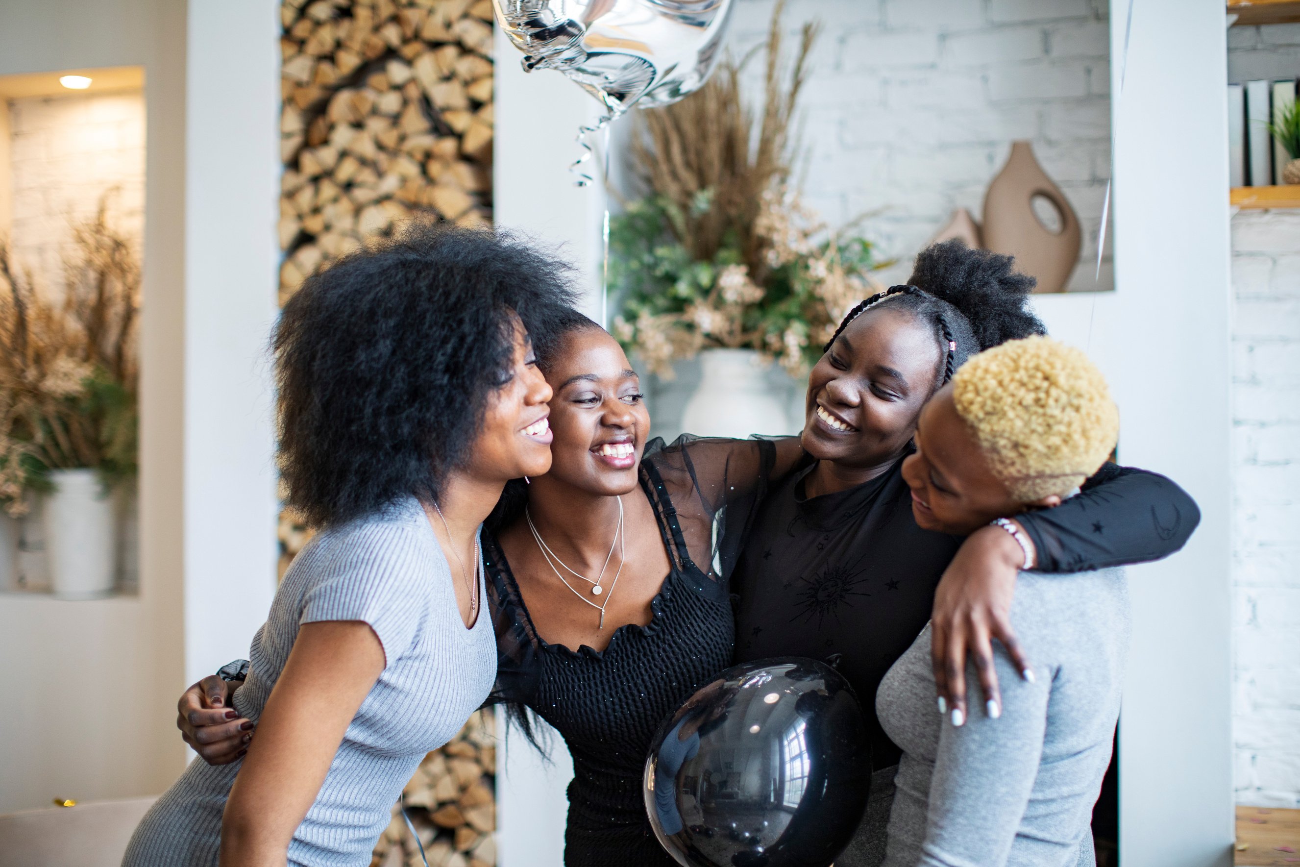 Young Women Having a Birthday Party